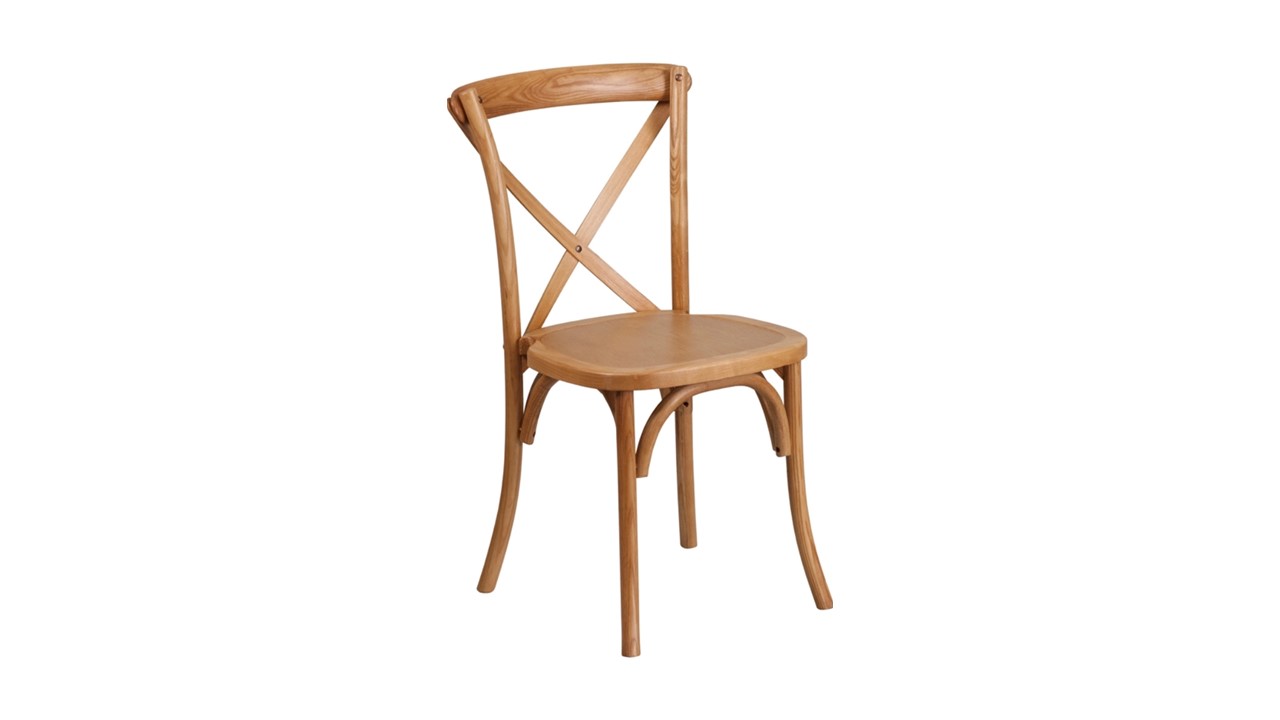 652 Cross Back Chair Oak