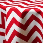 Three Inch Chevron Red - Napkins