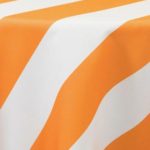 Three Inch Stripe Orange & White - Napkins