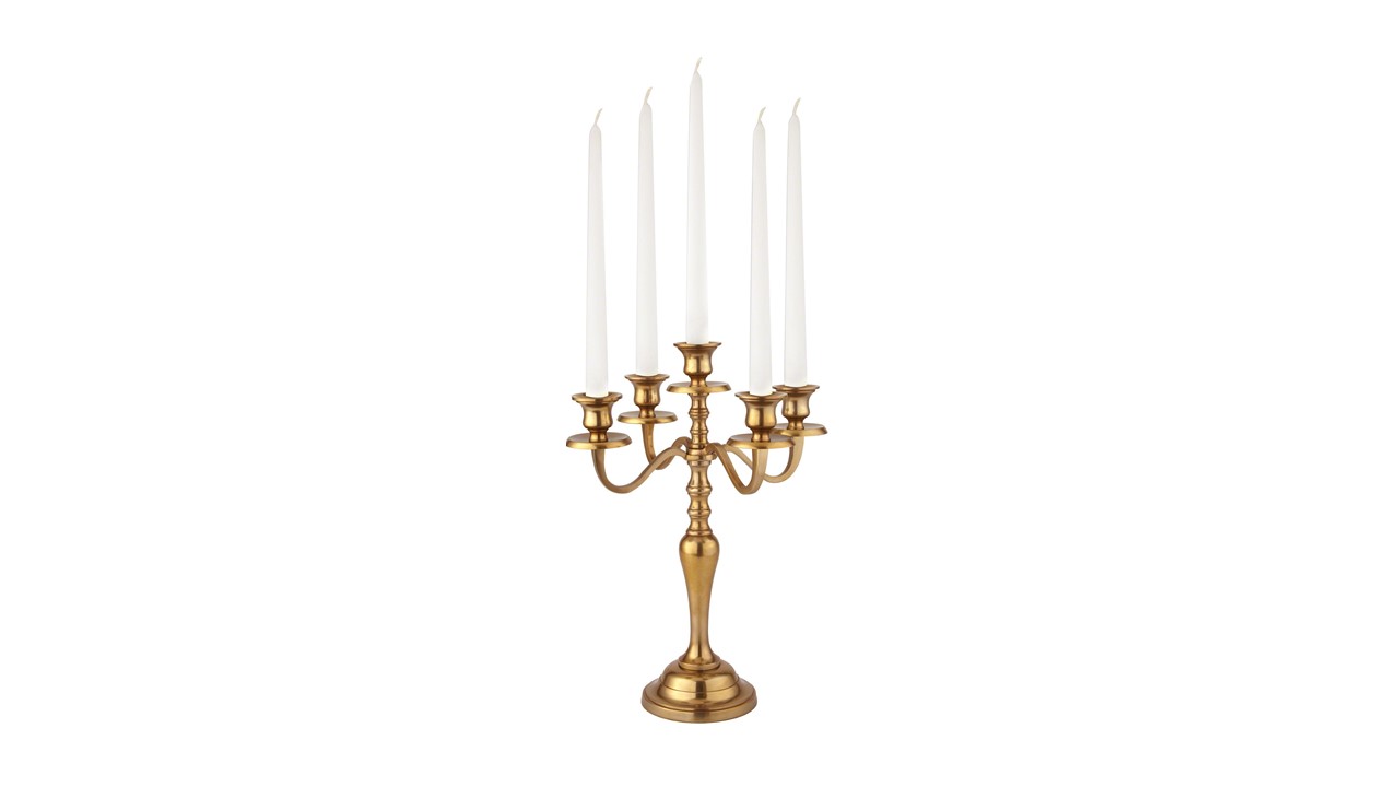 Candle Holder Bronze 10"