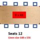 204 Rectangle Wide Tables - 8X48 - Seats 14 - 108X156
