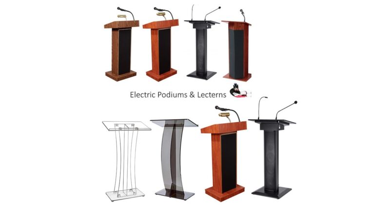 Podiums And Lecterns With Mic