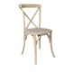 210 Farm Table Package With Chairs - 8x42 Pine Wood - Cross Back Natural - 8 Chairs