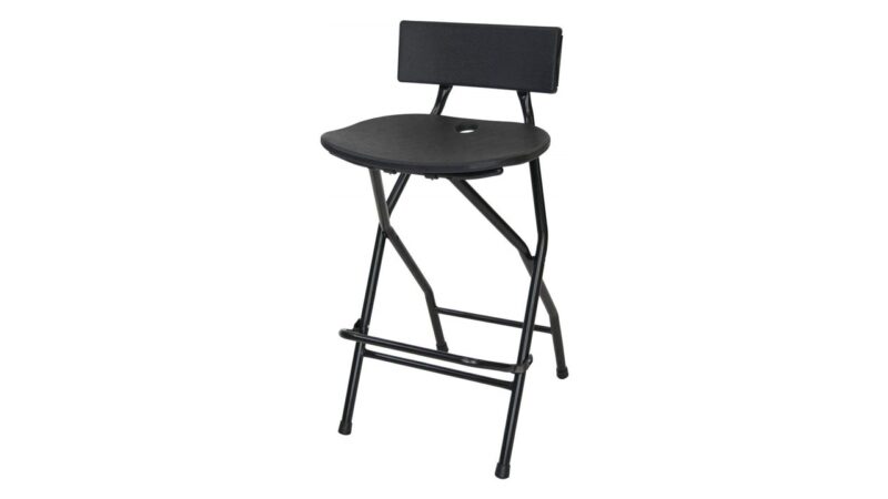 TitanPRO Folding Bar Stool with Backrest