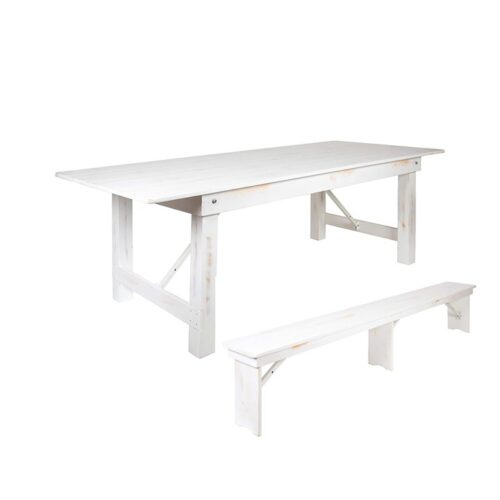 214 Farm Tables And Benches White