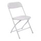 Z Plastic Folding Chairs - white - plastic-folding