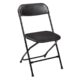 Z Plastic Folding Chairs - black - plastic-folding