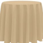 Basic Polyester Camel Light Brown - 84 - round
