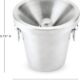 143 Wine Tasting Dump Bucket Spittoon - Wine Tasting Dump Bucket Spittoon Stainless Steel - 64-oz - stainless-steel